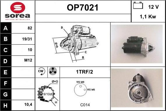 Sera OP7021 - Motorino d'avviamento autozon.pro