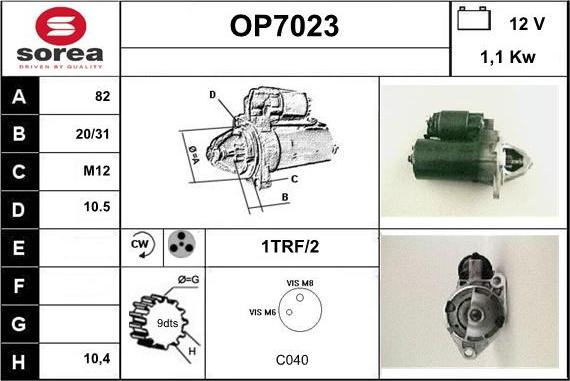 Sera OP7023 - Motorino d'avviamento autozon.pro