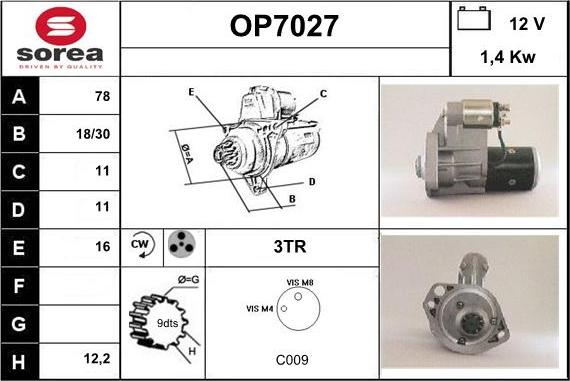 Sera OP7027 - Motorino d'avviamento autozon.pro