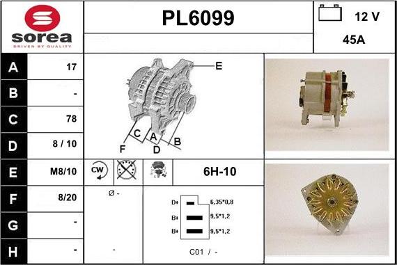 Sera PL6099 - Alternatore autozon.pro