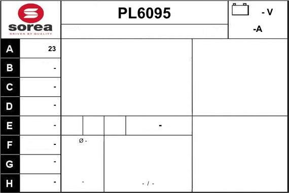 Sera PL6095 - Alternatore autozon.pro