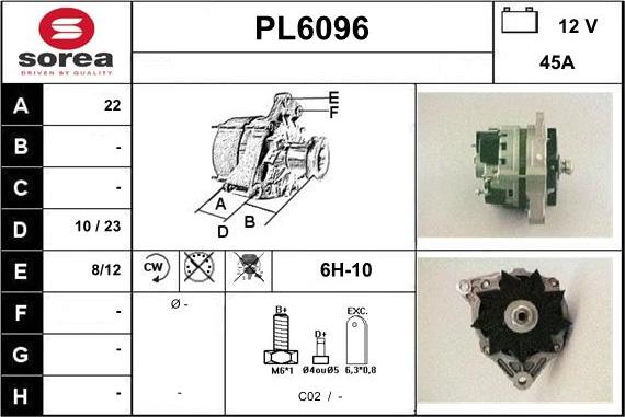 Sera PL6096 - Alternatore autozon.pro