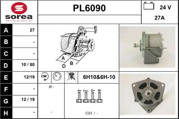 Sera PL6090 - Alternatore autozon.pro