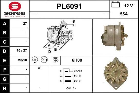 Sera PL6091 - Alternatore autozon.pro