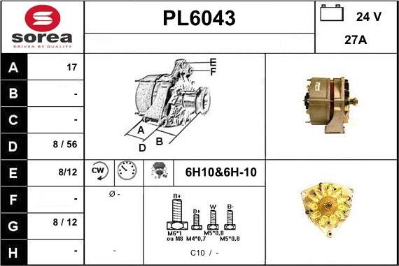 Sera PL6043 - Alternatore autozon.pro