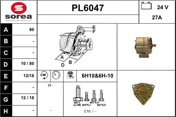 Sera PL6047 - Alternatore autozon.pro