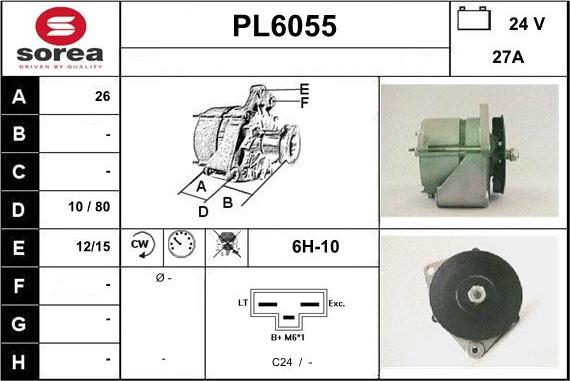 Sera PL6055 - Alternatore autozon.pro