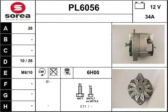 Sera PL6056 - Alternatore autozon.pro