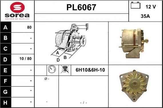 Sera PL6067 - Alternatore autozon.pro