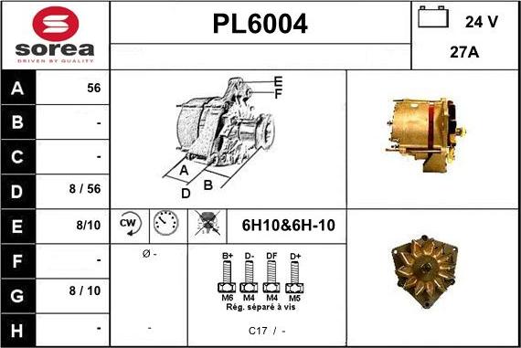 Sera PL6004 - Alternatore autozon.pro