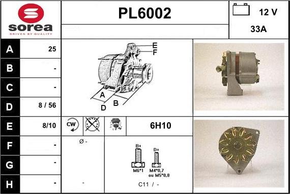 Sera PL6002 - Alternatore autozon.pro