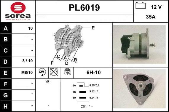 Sera PL6019 - Alternatore autozon.pro