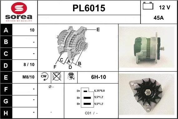 Sera PL6015 - Alternatore autozon.pro