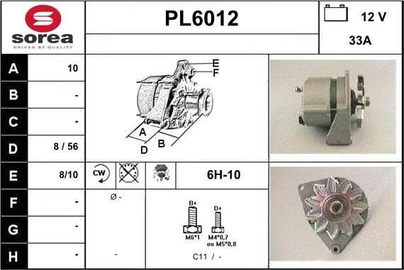 Sera PL6012 - Alternatore autozon.pro