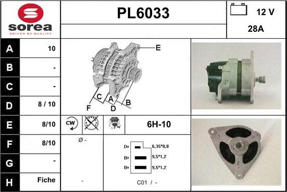 Sera PL6033 - Alternatore autozon.pro