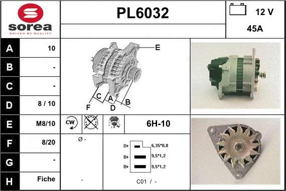 Sera PL6032 - Alternatore autozon.pro