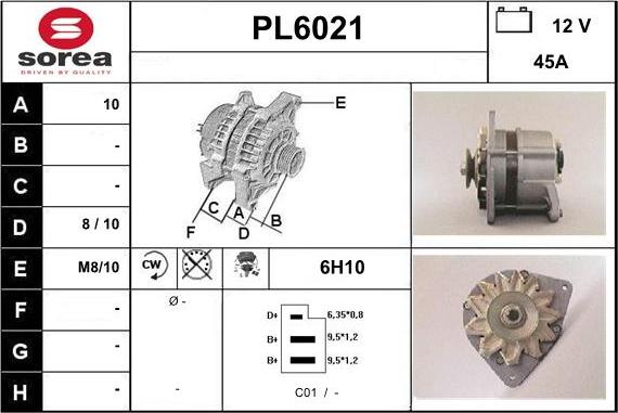 Sera PL6021 - Alternatore autozon.pro