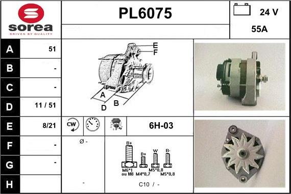 Sera PL6075 - Alternatore autozon.pro