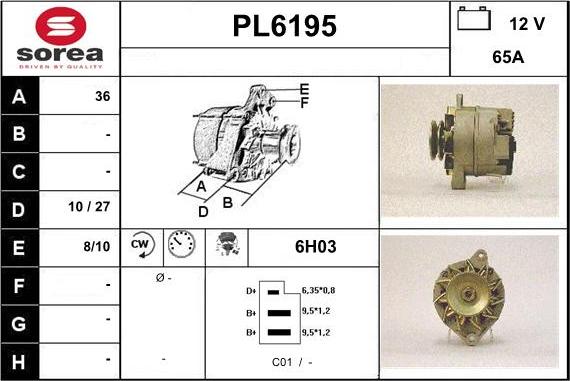 Sera PL6195 - Alternatore autozon.pro