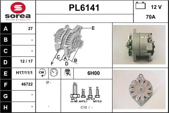 Sera PL6141 - Alternatore autozon.pro