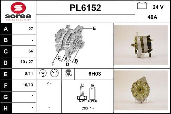 Sera PL6152 - Alternatore autozon.pro