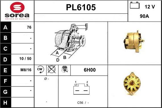 Sera PL6105 - Alternatore autozon.pro