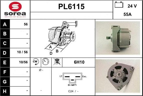 Sera PL6115 - Alternatore autozon.pro