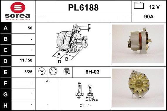 Sera PL6188 - Alternatore autozon.pro