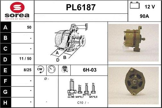 Sera PL6187 - Alternatore autozon.pro