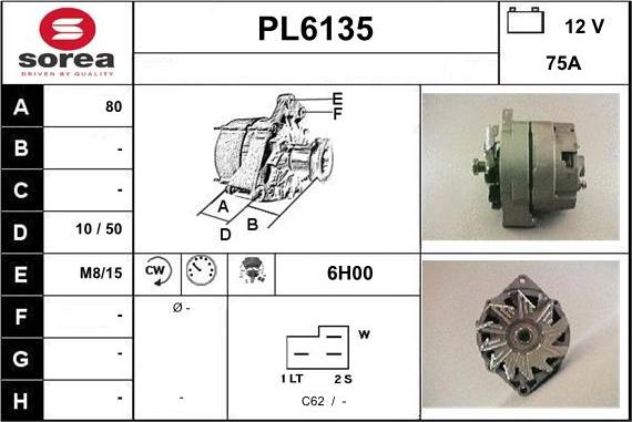 Sera PL6135 - Alternatore autozon.pro