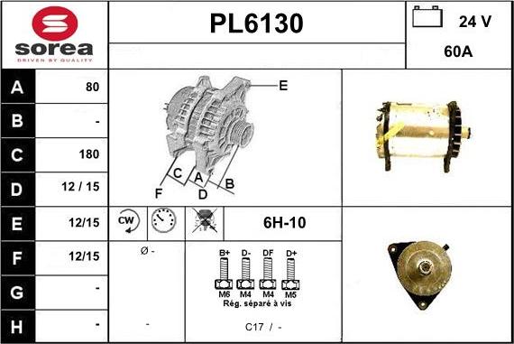 Sera PL6130 - Alternatore autozon.pro