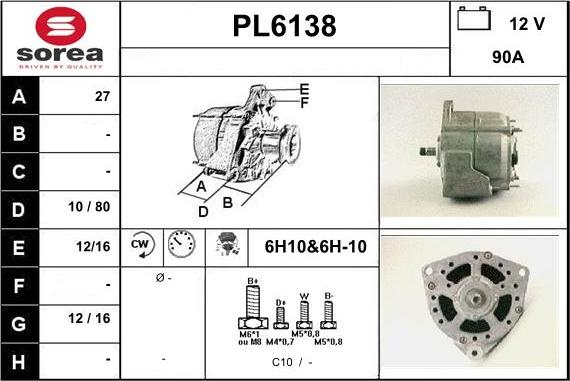 Sera PL6138 - Alternatore autozon.pro