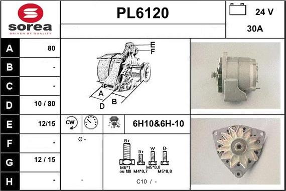 Sera PL6120 - Alternatore autozon.pro