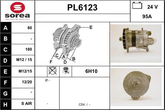 Sera PL6123 - Alternatore autozon.pro