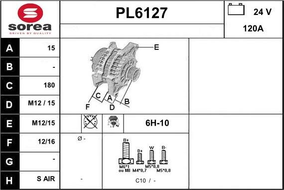 Sera PL6127 - Alternatore autozon.pro