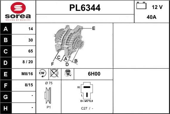 Sera PL6344 - Alternatore autozon.pro