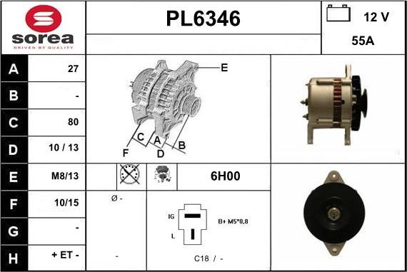 Sera PL6346 - Alternatore autozon.pro