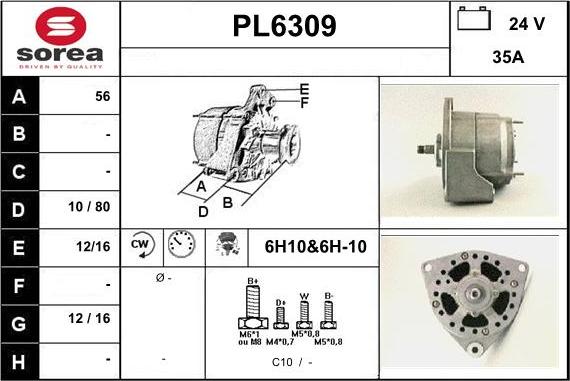 Sera PL6309 - Alternatore autozon.pro