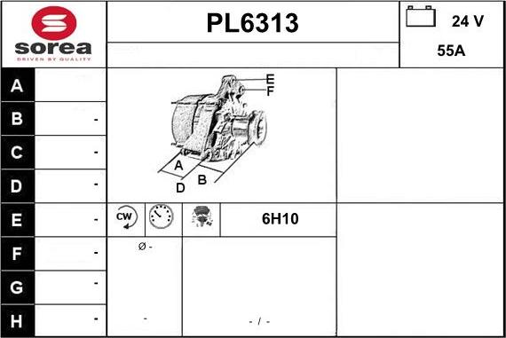 Sera PL6313 - Alternatore autozon.pro