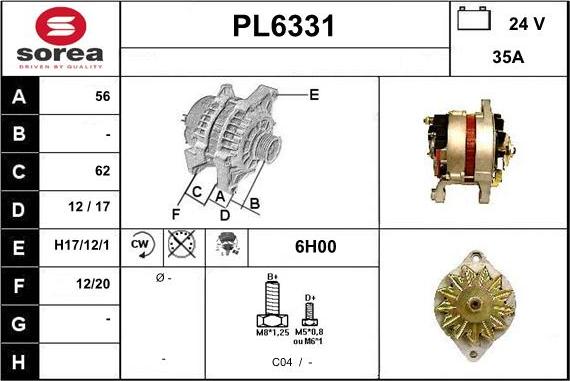 Sera PL6331 - Alternatore autozon.pro