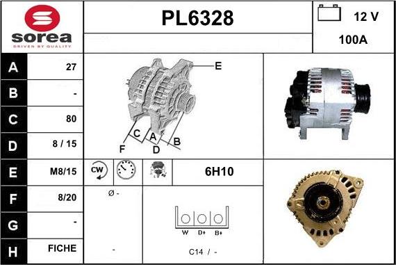 Sera PL6328 - Alternatore autozon.pro