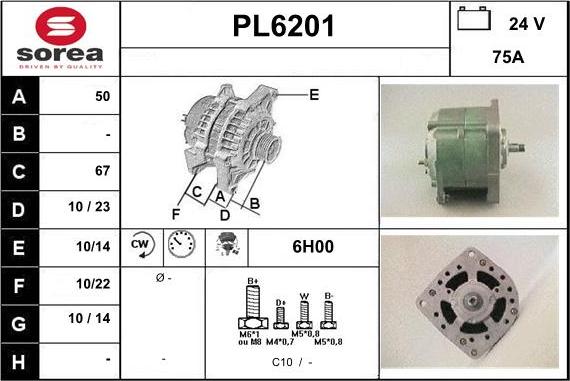 Sera PL6201 - Alternatore autozon.pro