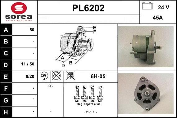 Sera PL6202 - Alternatore autozon.pro