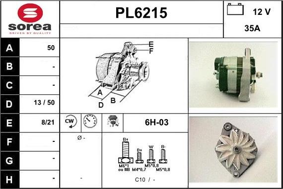 Sera PL6215 - Alternatore autozon.pro