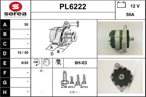 Sera PL6222 - Alternatore autozon.pro