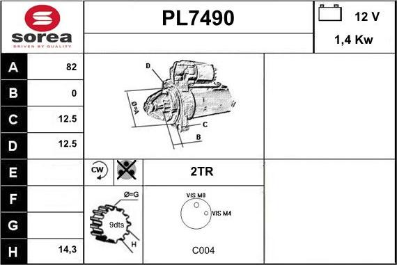 Sera PL7490 - Motorino d'avviamento autozon.pro