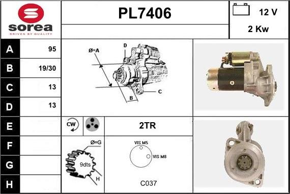 Sera PL7406 - Motorino d'avviamento autozon.pro