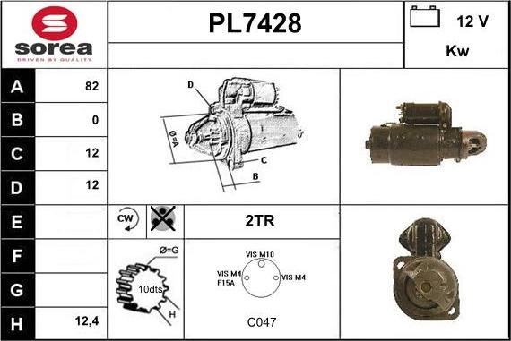 Sera PL7428 - Motorino d'avviamento autozon.pro