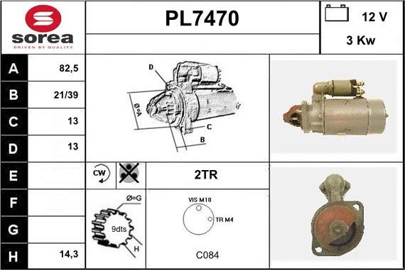 Sera PL7470 - Motorino d'avviamento autozon.pro