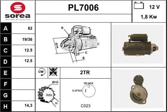 Sera PL7006 - Motorino d'avviamento autozon.pro